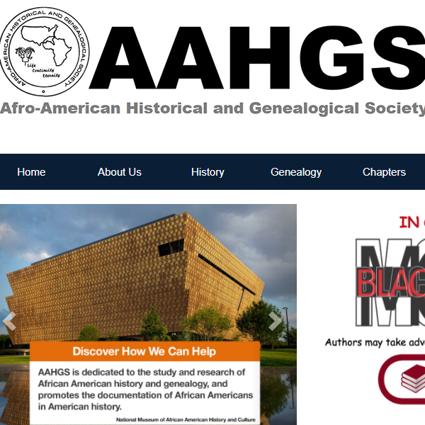Afro-American Historical and Genealogical Society, Black category in Washington, DC