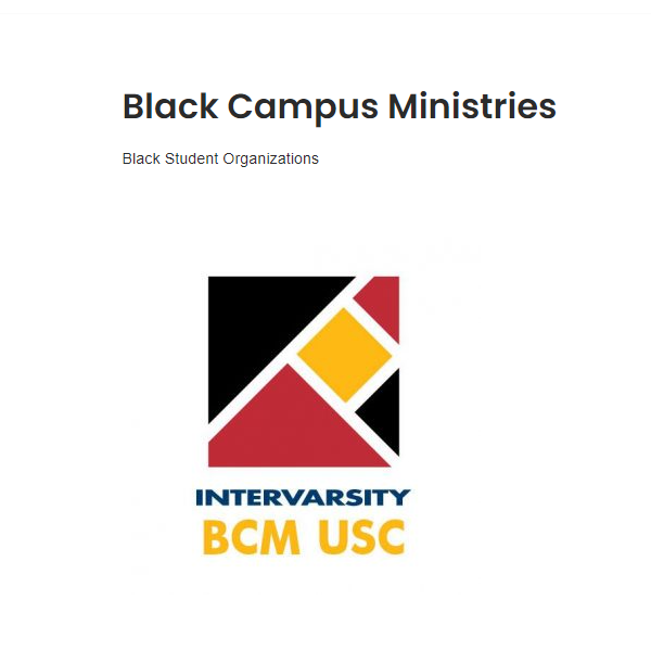 Black Organization Near Me - USC Black Campus Ministries