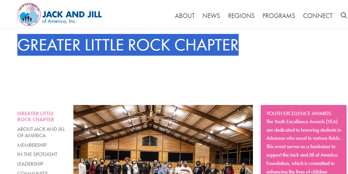 Jack and Jill of America, Inc.- Greater Little Rock Chapter