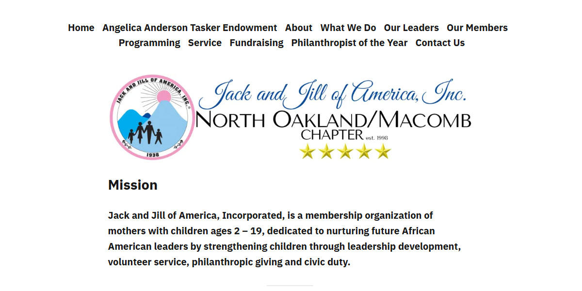 Jack and Jill of America, North Oakland - Macomb Chapter