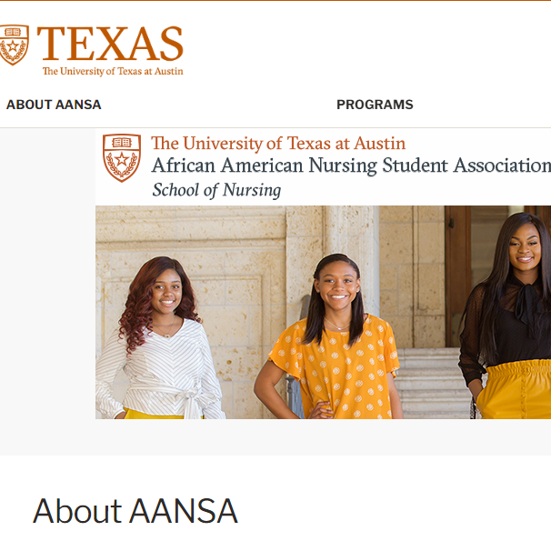 UT Austin African American Nursing Student Association - Black organization in Austin TX