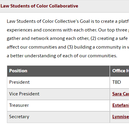 UofSC Law Students of Color Collective