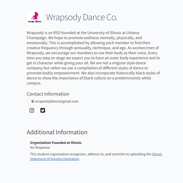 Wrapsody Dance Co. - Black organization in Champaign IL