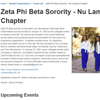 African American Nonprofits Near Me - Zeta Phi Beta Sorority - Nu Lambda Chapter
